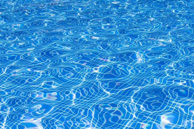 Clear blue swimming-pool water surface